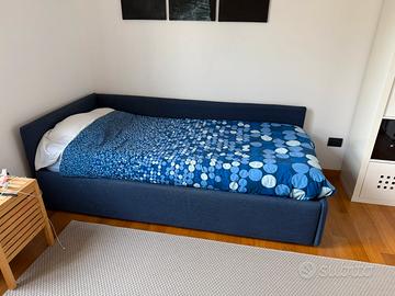 Letto singolo contenitore + materasso 210x100 cm