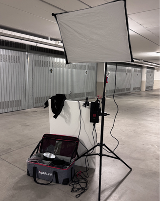 Aputure 300d II + Softbox + Stativo – Kit completo