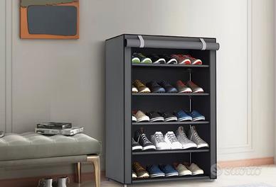 Mobile multifunzione per scarpe/vestiti a 6 strati