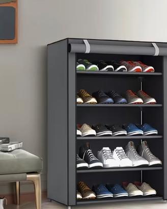 Mobile multifunzione per scarpe/vestiti a 6 strati