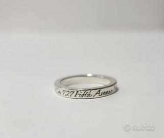 Anello fedina Tiffany & co.  Argento