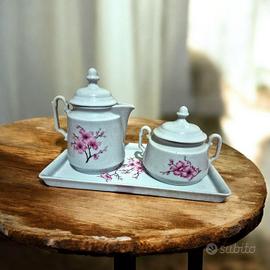 Set caffè in ceramica con motivo giapponese