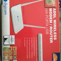 MODEM ROUTER ADSL WIRELESS con porta USB 300mbps
