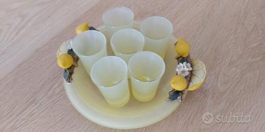 Bicchieri da limoncello con piattino - Nuovi