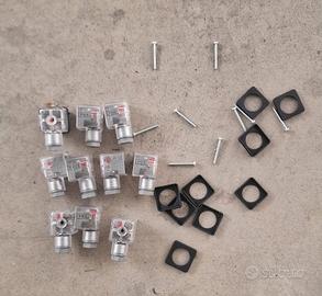 10 connettori trasparenti elettrovalvole a 110V