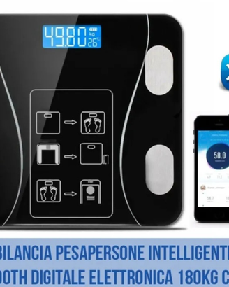 Bilancia pesapersone intelligente bluetooth 180kg