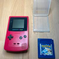 Game Boy color rosso + Pokemon Blu