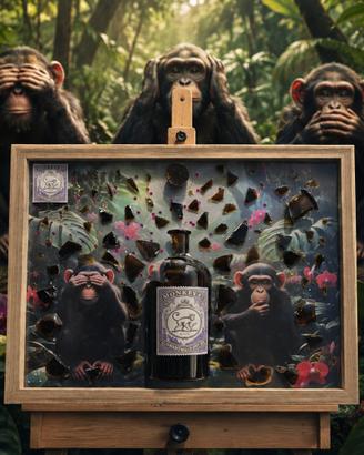 QUADRO VINTAGE BOTTIGLIA GIN