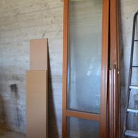 Porta finestra doppia - legno massello Douglas