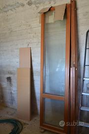 Porta finestra doppia - legno massello Douglas