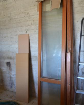 Porta finestra doppia - legno massello Douglas