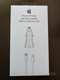 Caricabatterie da auto+Cavo Lightning per Iphone