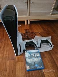 ps5 slim anno 2023 + 2 joystick + gioco