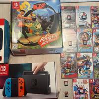 Nintendo Switch + Giochi + Cover e Custodia