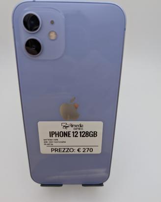 iPhone 12 128GB viola usato garanzia 