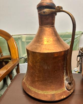 Anfora con cappuccio in rame