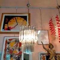 lampadario in vetro attribuito a venini