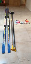 Sci fondo + racchette + scioline