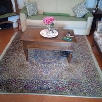 TAPPETO ORIGINALE PERSIANO TAVOLO NOCE 800"INTARSI