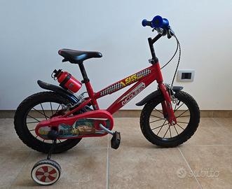 Bicicletta Bimbo Disney Cars Saetta McQueen 14" 