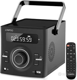 Radio CD Boombox 20W con batteria ricaricabile