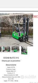 Carrello frontale Cesab 315 usato