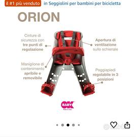 Seggiolone anteriore bici