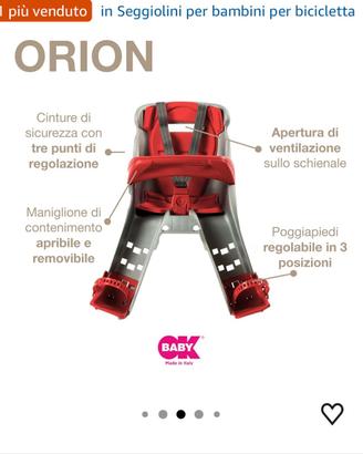 Seggiolone anteriore bici