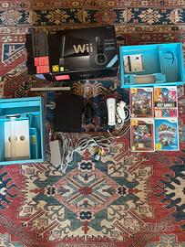 Nintendo Wii Nera Completa + 4 Giochi