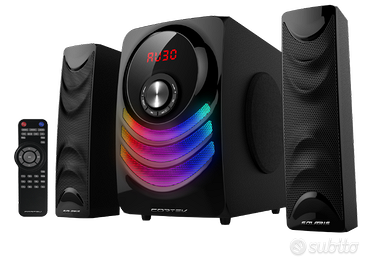Impianto Audio Film Musica Gaming 2.1 Altoparlanti