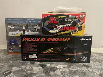 3 Radiocomando barca, elicottero e aereo