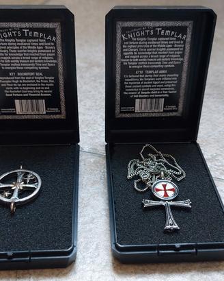 2 Pendenti Talismans of the Knights Templar