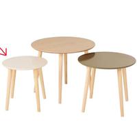 Tavolino rotondo Maison du Monde color beige rosat