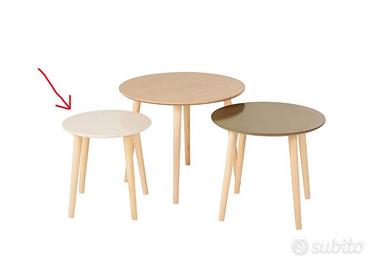 Tavolino rotondo Maison du Monde color beige rosat