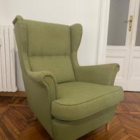 IKEA Poltrona Strandmon verde chiaro