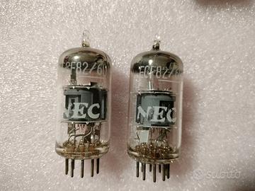 Coppia valvole ecf82 6u8a NEC NOS