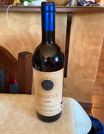 Bottiglia pregiata Sassicaia 1998