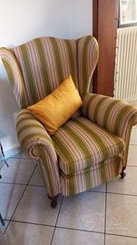 Poltrona in tessuto + copri poltrona