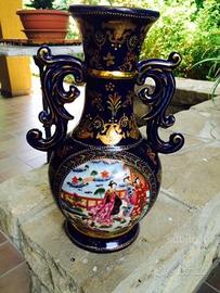 Magnifico vaso cinese blu