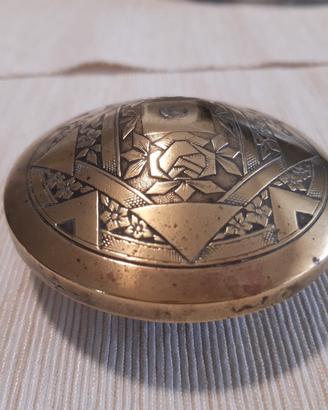 Portagioie vintage in ottone