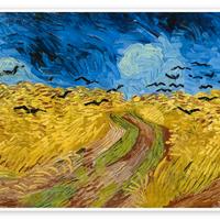 Poster Van Gogh "campo di grano coi corvi"