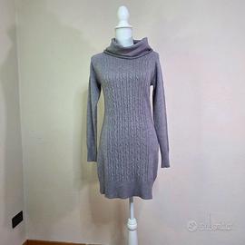 Maglioncino Donna Micro/acrilico Collo Alto Grigio