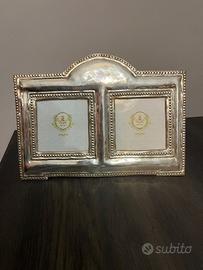 Portafoto doppio in Sheffield e legno Royal Family