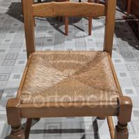 Codice: 267165 SET 6 SEDIE CON SEDUTA IMPAGLIATA