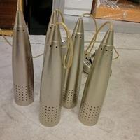  5 FARETTI PENDENTI IN ACCIAIO - DESIGN MODERNO -