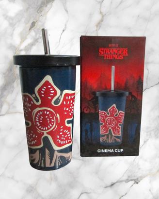 Bicchiere Stranger Things 500ml acciaio nuovo