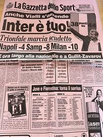 Gazzetta Dello Sport Inter 20/03/89