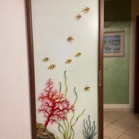 Porta a vetro scorrevole.