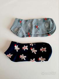 calzini corti da donna natalizi