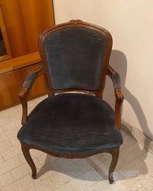 POLTRONA STILE LUIGI XIV